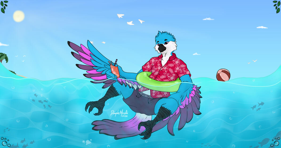 Faeren birb in the waaater